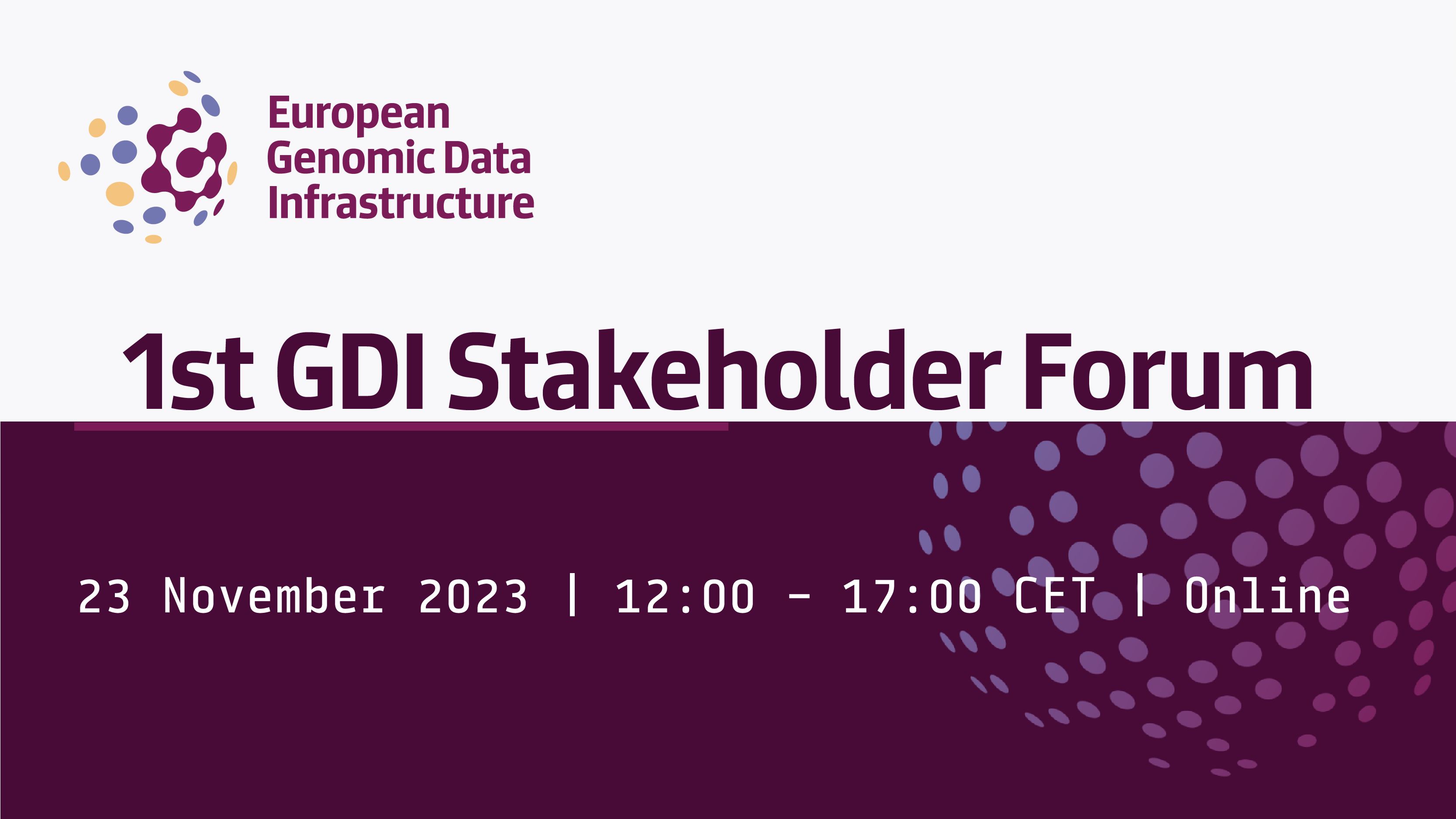 First GDI Stakeholder forum 2023