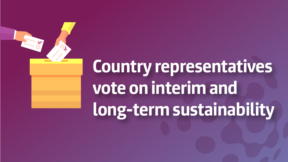 Country representatives vote on interim and long-term sustainability